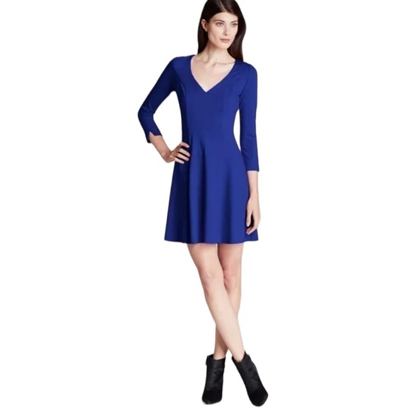 Amanda Uprichard (Revolve/Anthropologie) Fit & Flare Dress in Ultra Blue - Picture 1 of 15